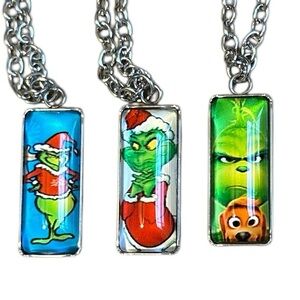 Grinch Pendant Necklace With Chain
